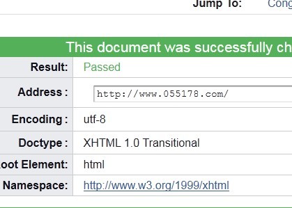 www.sunny2011.com通過了w3c驗證